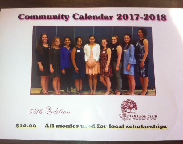 college club calendar for sale borough of fanwood