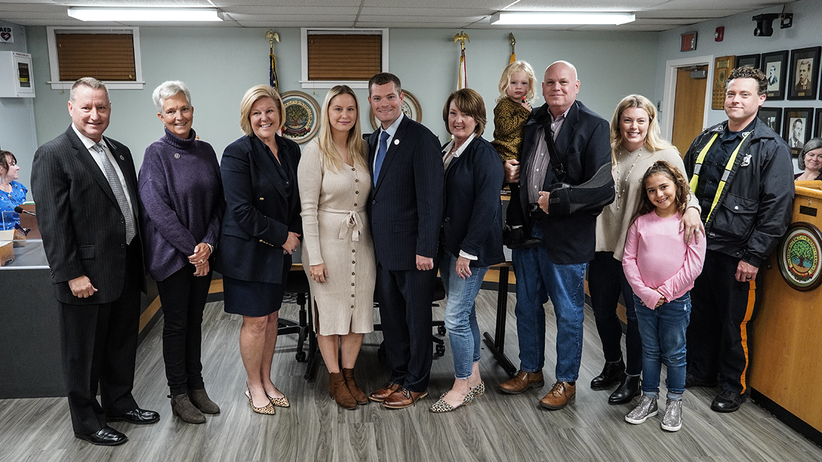 Council agenda meeting New police officer sworn in Borough of Fanwood